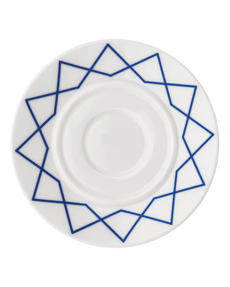 Alessi Kaffeetasse La Bella Tavola - Weiß - Feines Porzellan - Designer Ettore Sottsass 
