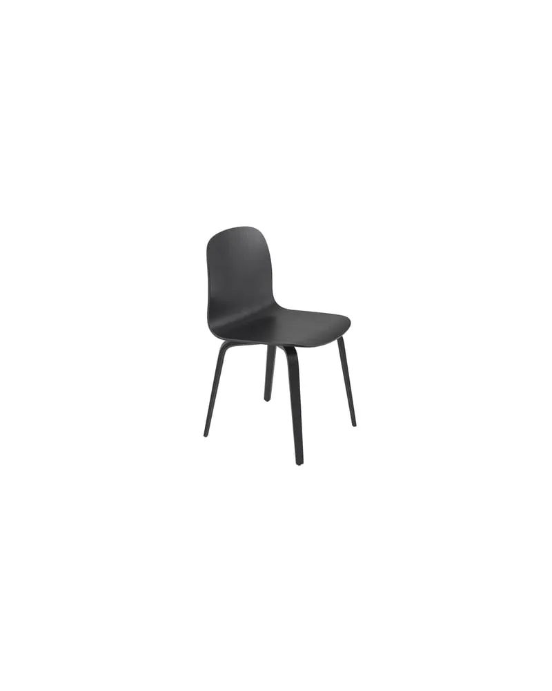 Muuto Stuhl Visu - Schwarz - Eschefurnier - Designer Mika Tolvanen 