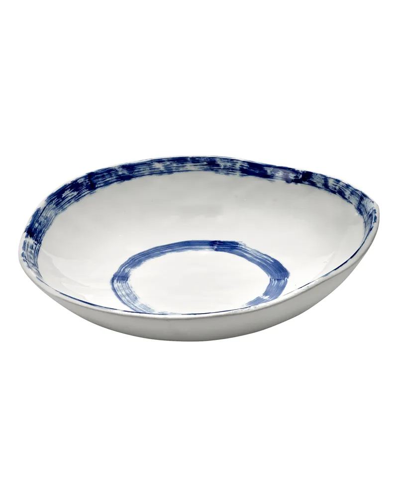 Serax Suppenteller Delia - Blau - emaillierter Sandstein - Designer Annebet Philps 