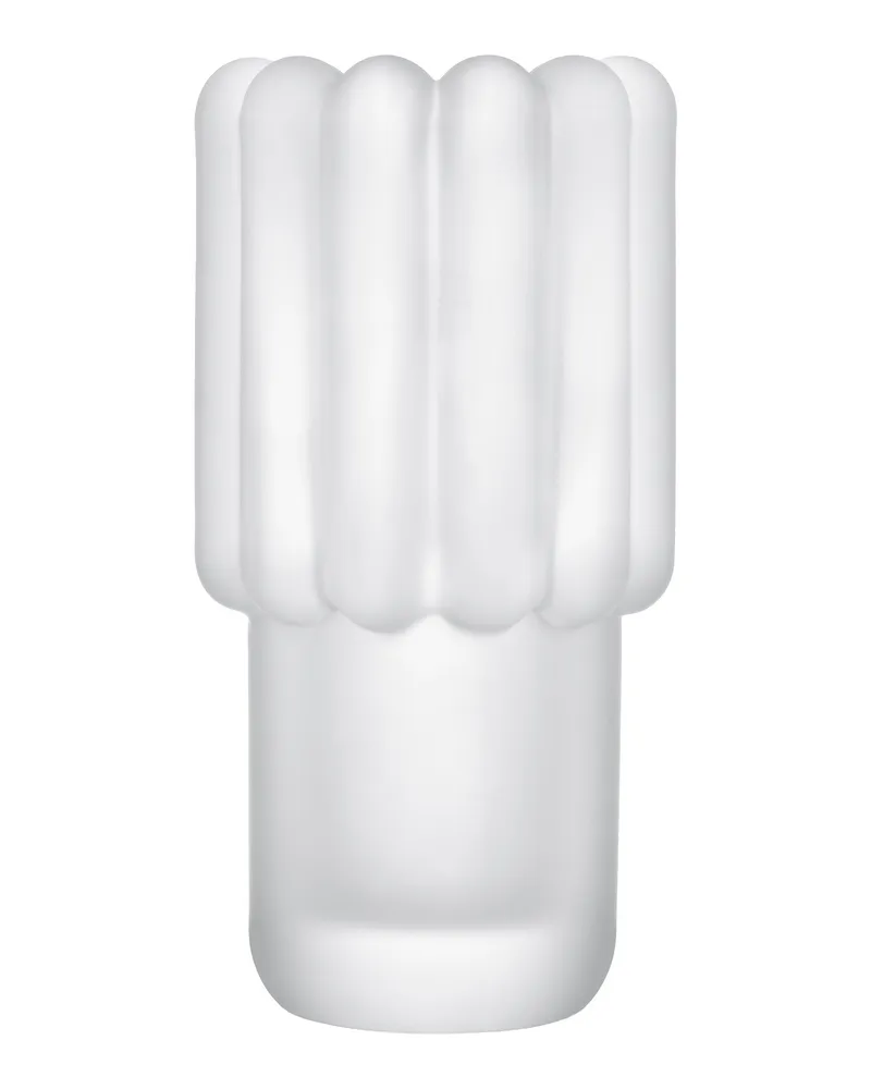 Tom Dixon Vase Press - Weiß - Pressglas - Designer Tom Dixon 