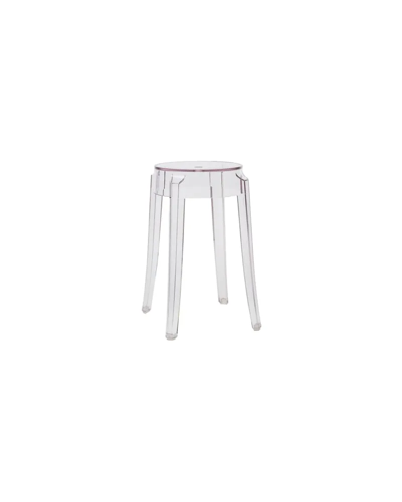 Kartell Stappelbarer Hocker Ghost - Transparent - Polykarbonat - Designer Philippe Starck 
