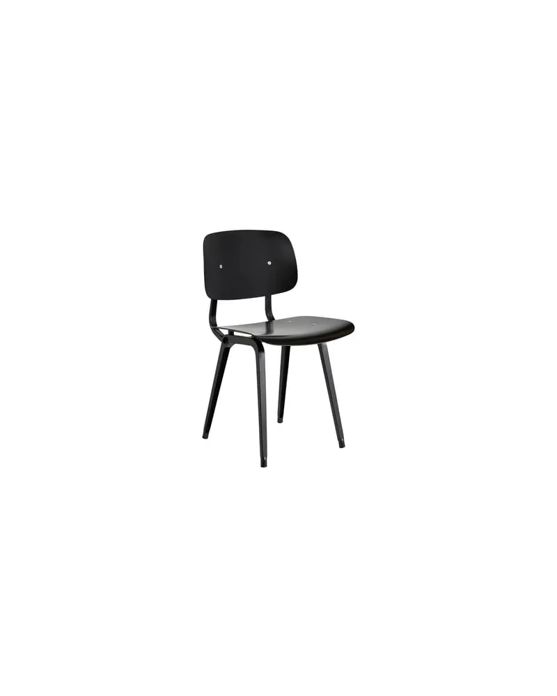 Hay Stuhl Revolt - Schwarz - Recyceltes ABS - Designer Friso Kramer 