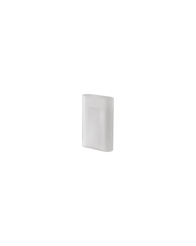 Muuto Vase Ridge - Weiß - Mattglas, mundgeblasen - Designer Studio Kaksikko 