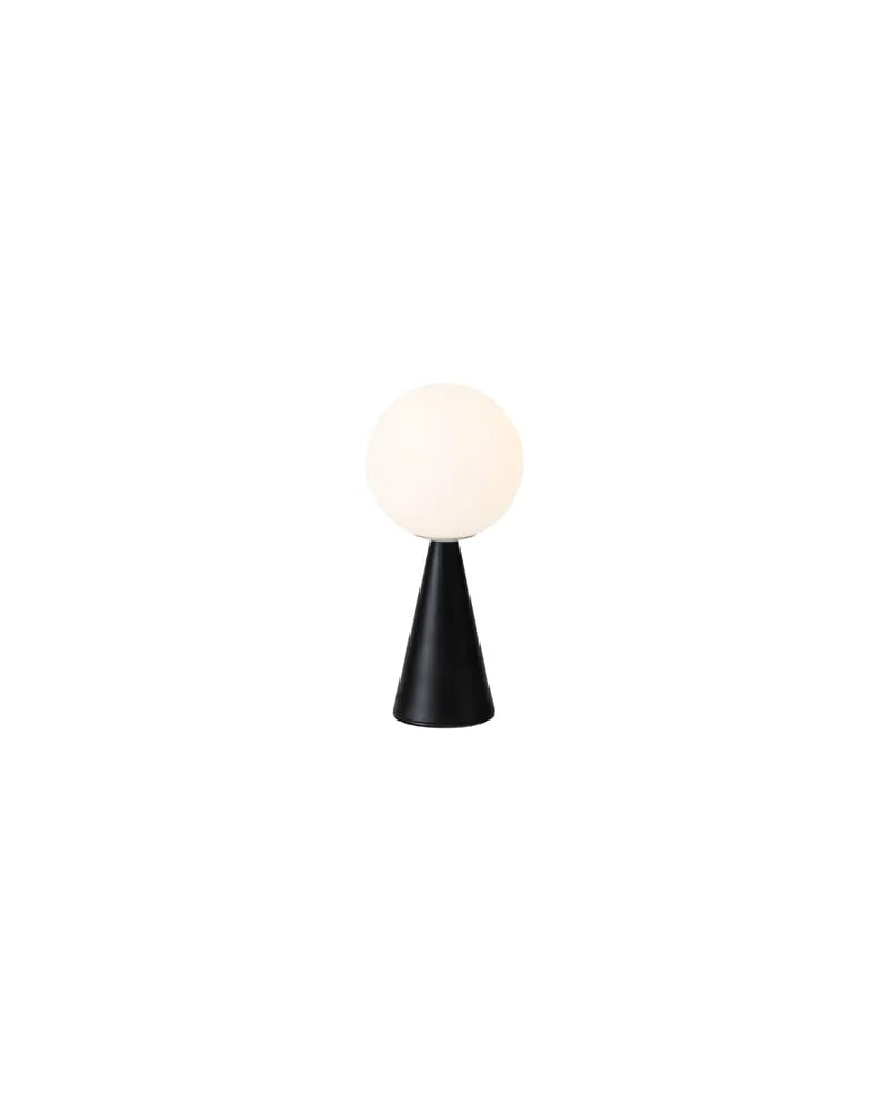FontanaArte Tischleuchte Bilia - Schwarz - Satiniertes mungeblasenes Glas - Designer Gio Ponti 