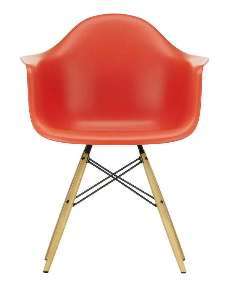 Vitra Sessel Eames Plastic - Rot - Recycelter Kunststoff (Post-Consumer) - Designer Charles & Ray Eames 