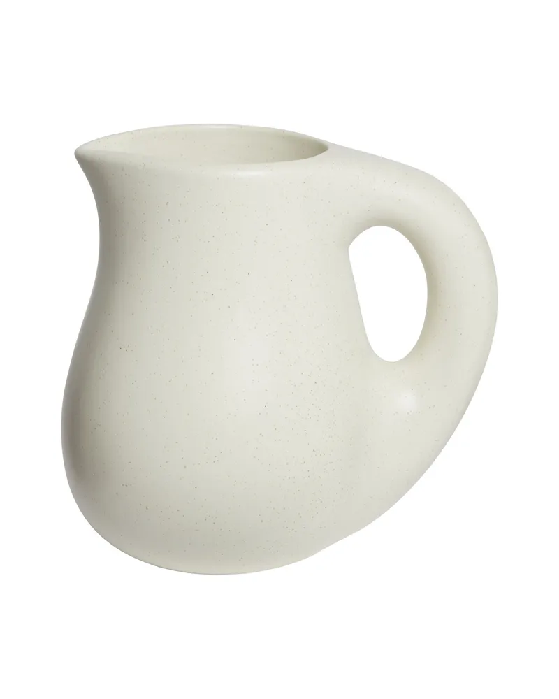 Toogood Karaffe Dough - Weiß - emaillierter Sandstein - Designer Faye Toogood 