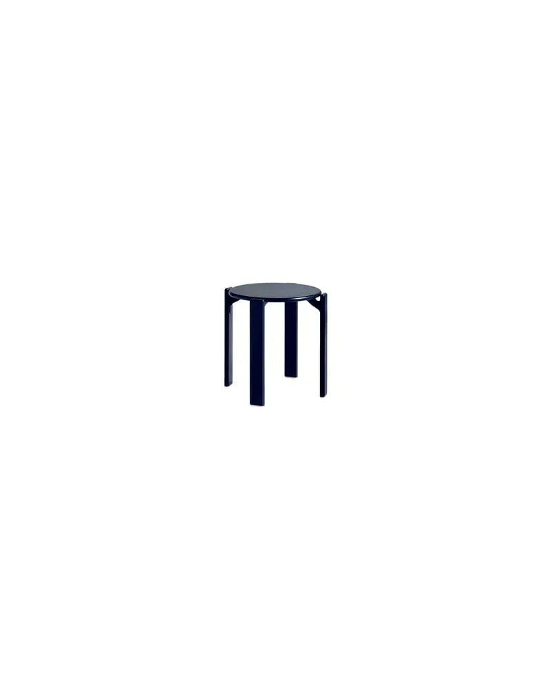 Hay Stappelbarer Hocker Rey - Blau - Buchenfurnier - Designer Bruno Rey 