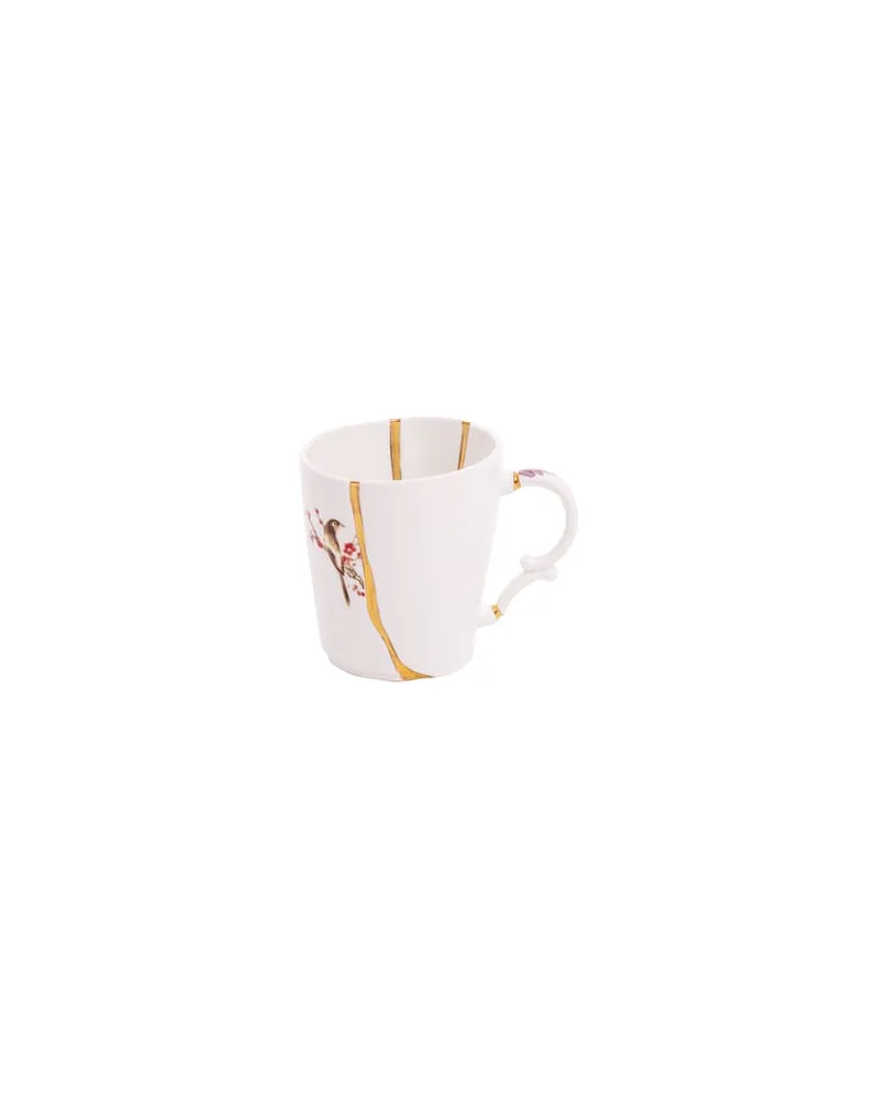 Seletti Becher Kintsugi - Weiß - Gold - Designer Marcantonio 