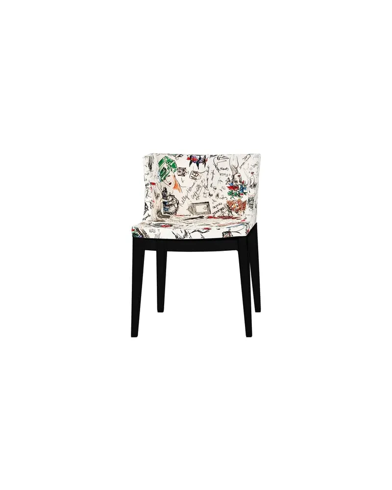 Kartell Gepolsterter Sessel Mademoiselle - Schwarz - Gewebe - Designer Philippe Starck 