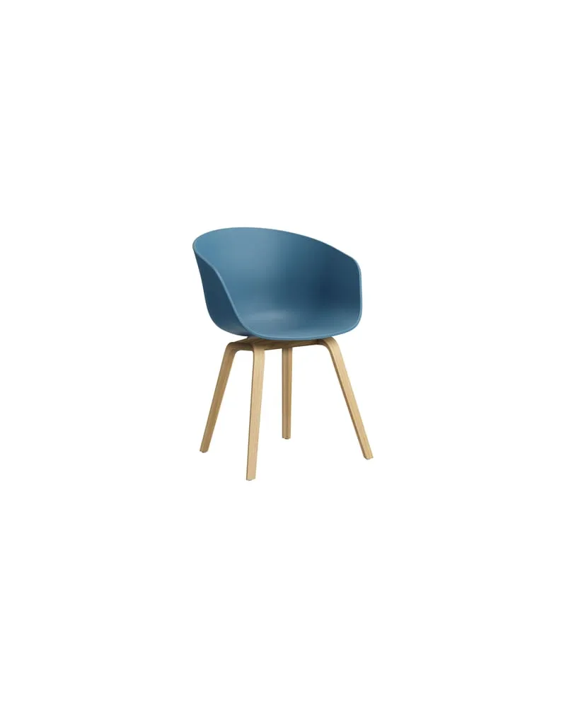 Hay Sessel About a chair - Blau - Recyceltes Polypropylen - Designer Hee Welling 