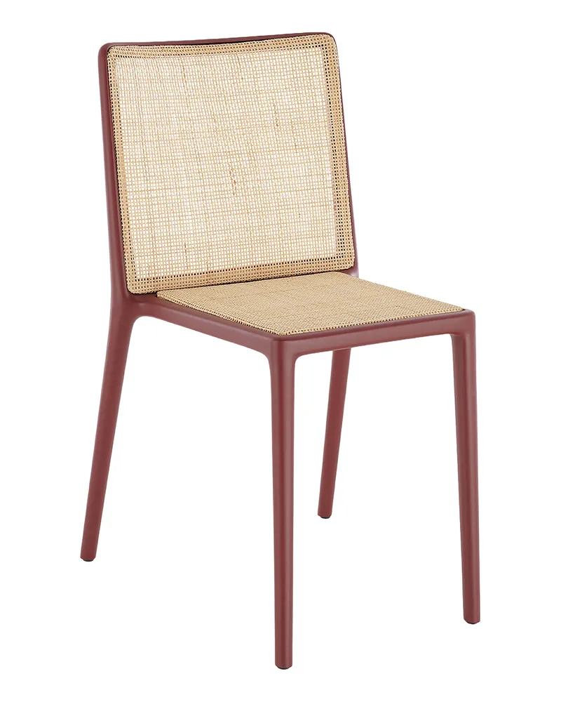 Kartell Stapelbarer Stuhl Belvedere - Rot - Recyceltes thermoplast. Technopolymer - Designer Ludovica & Roberto Palomba 