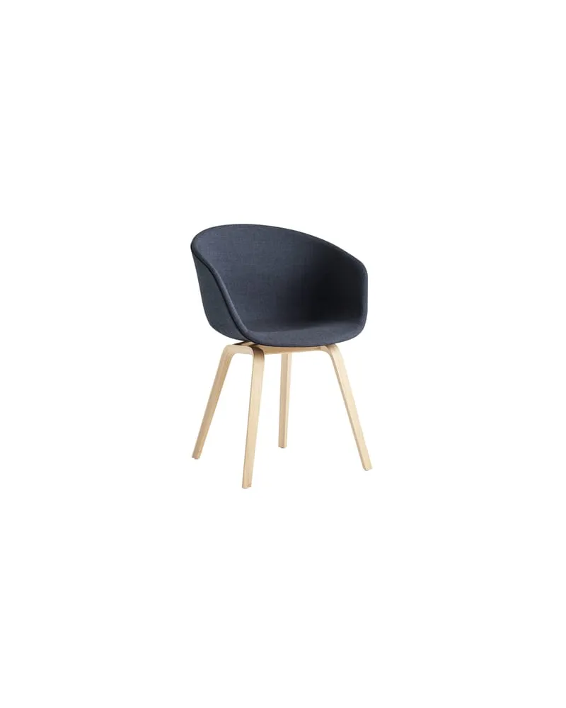 Hay Gepolsterter Sessel About a chair - Holz natur - Stoff Remix - Designer Hee Welling 