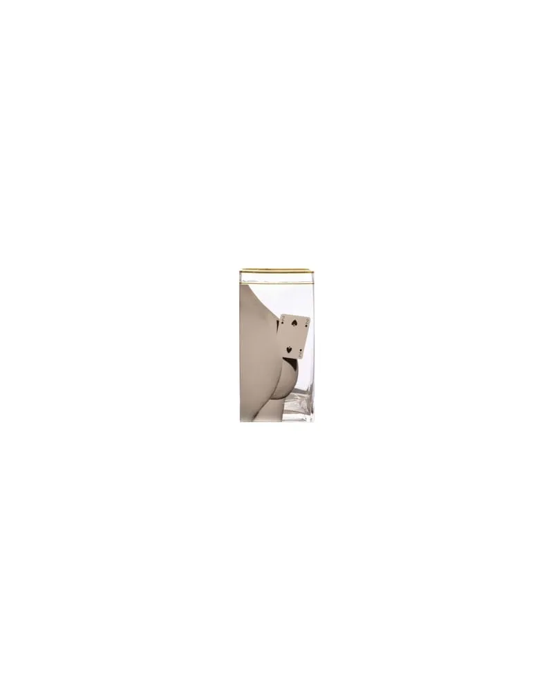 Seletti Vase Toilet Paper - Bunt - Glas - Einfassung: 24K Gold - Designer Pierpaolo Ferrari 