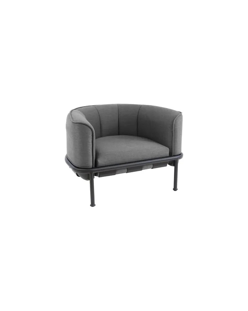 EMU Gepolsterter Sessel Dock - Schwarz - Ferrari Batyline-Stoff - Designer Sebastian Herkner 