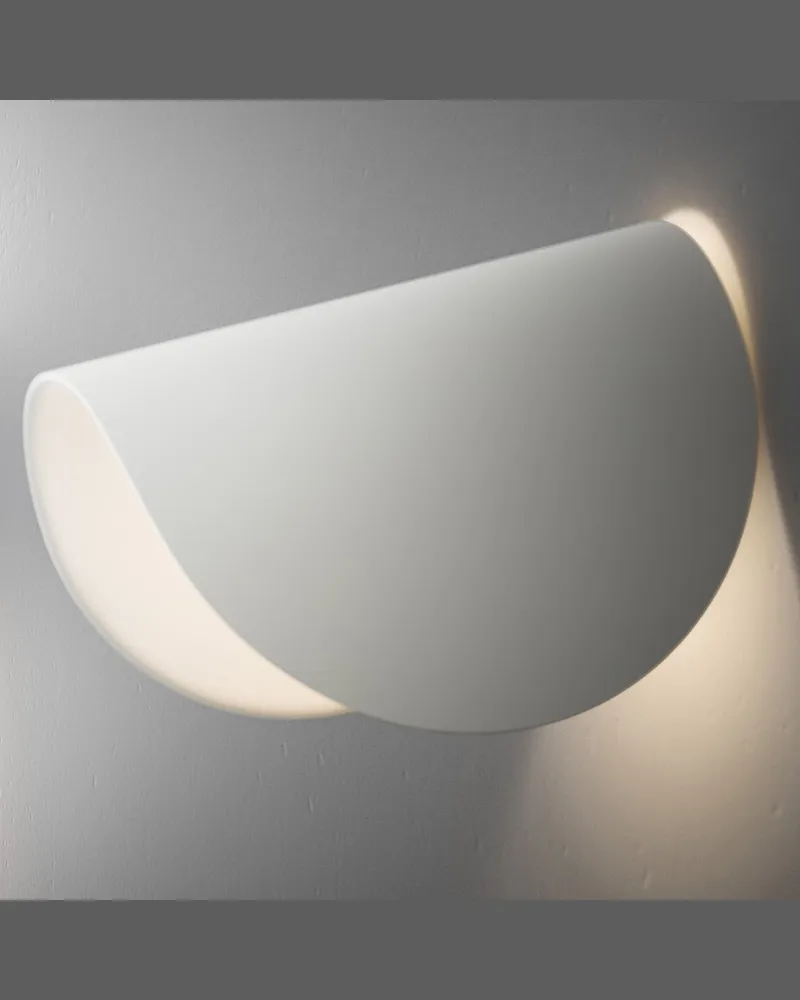 FontanaArte Drehbare Wandleuchte IO - Weiß - klarlackbeschichtetes Aluminium - Designer Claesson Koivisto Rune 