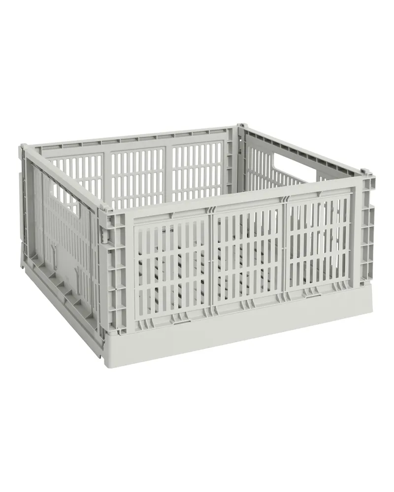 Hay Korb Colour Crate - Weiß - Recyceltes Polypropylen - Designer Hay Studio 
