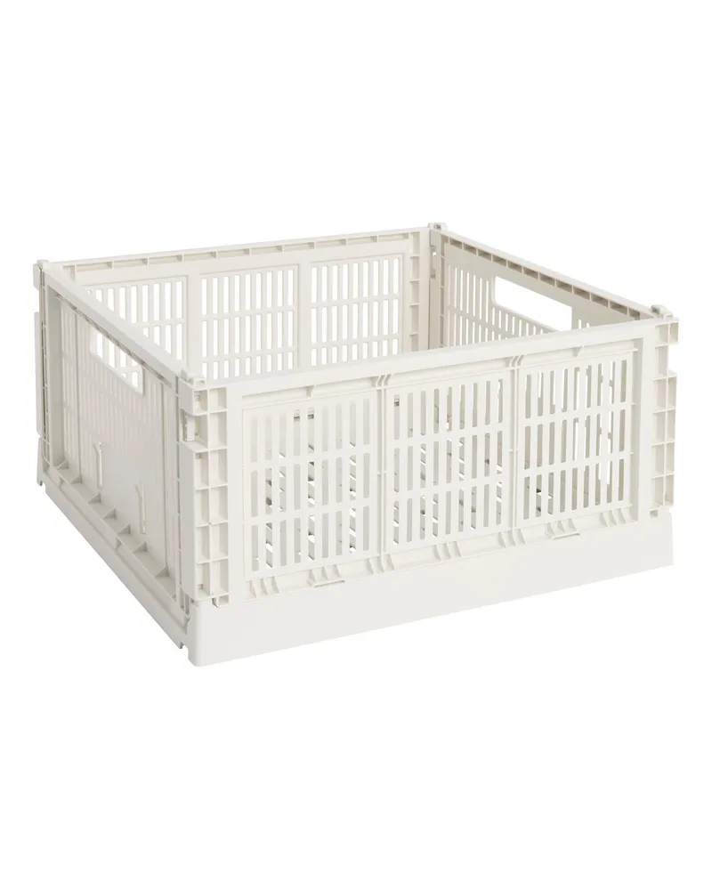 Hay Korb Colour Crate - Weiß - Recyceltes Polypropylen - Designer Hay Studio 