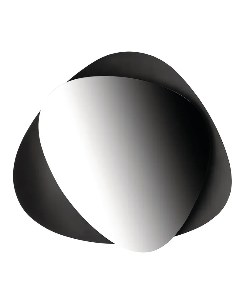 Alessi Wandspiegel Colombina - Schwarz - Stahl - Designer Doriana & Massimiliano Fuksas 
