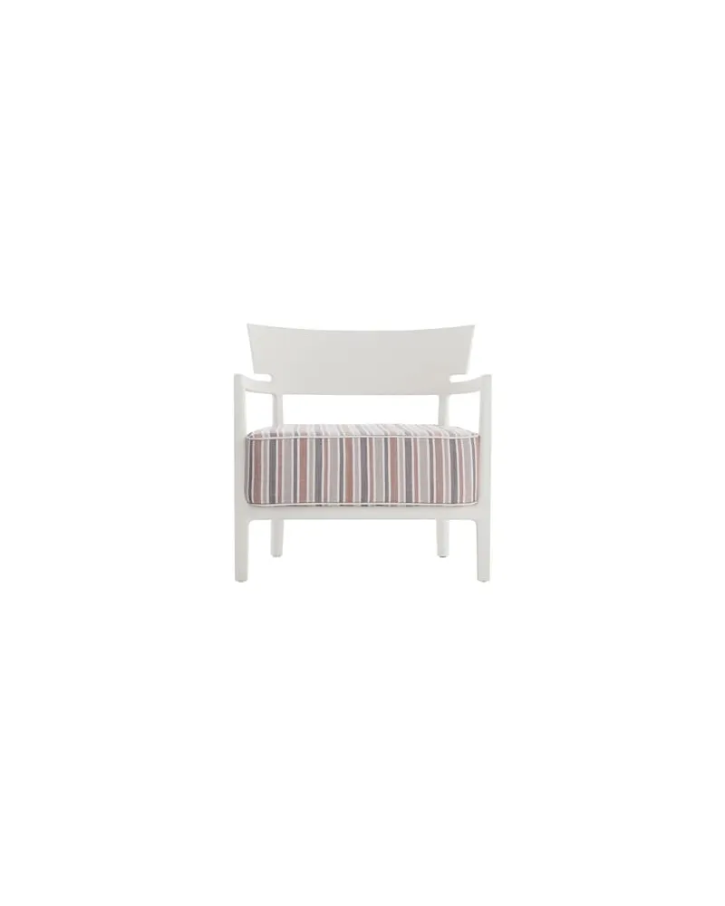 Kartell Gepolsterter Sessel Cara - Rot - Outdoor-Stoff - Designer Sergio Schito 