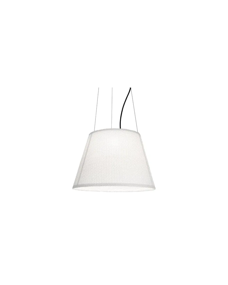 Artemide Pendelleuchte Tolomeo Paralume - Weiß - Thuia-Stoff - Designer Michele de Lucchi 