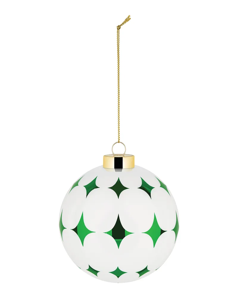 Alessi Weihnachtskugel Delight - Grün - mundgeblasenes Glas - Designer Nika Zupanc 