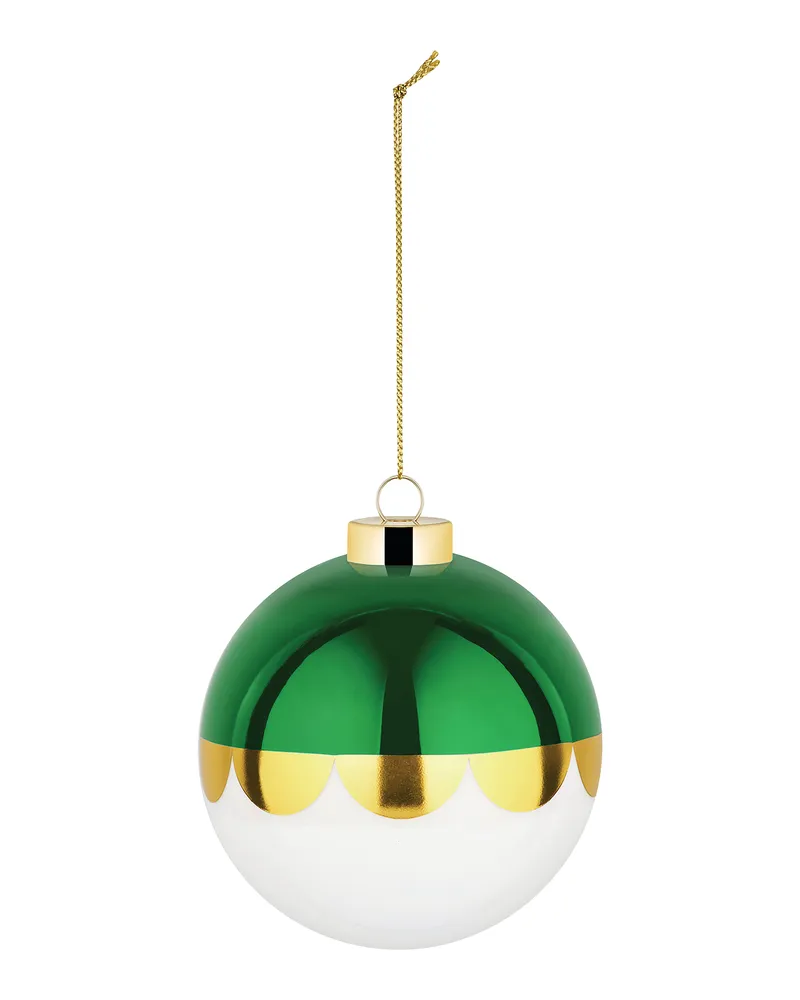 Alessi Weihnachtskugel Delight - Grün - mundgeblasenes Glas - Designer Nika Zupanc 
