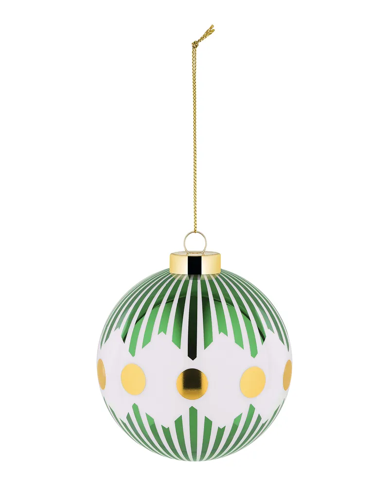 Alessi Weihnachtskugel Delight - Grün - mundgeblasenes Glas - Designer Nika Zupanc 