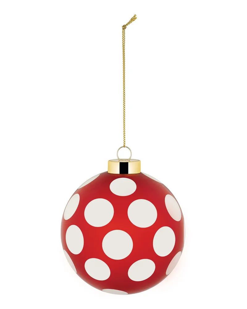 Alessi Weihnachtskugel Delight - Rot - geblasenes Glas - Designer Nika Zupanc 