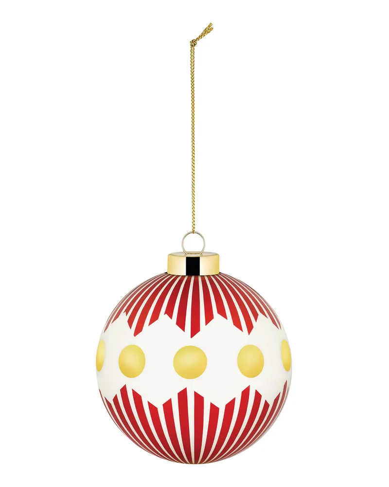 Alessi Weihnachtskugel Delight - Rot - geblasenes Glas - Designer Nika Zupanc 