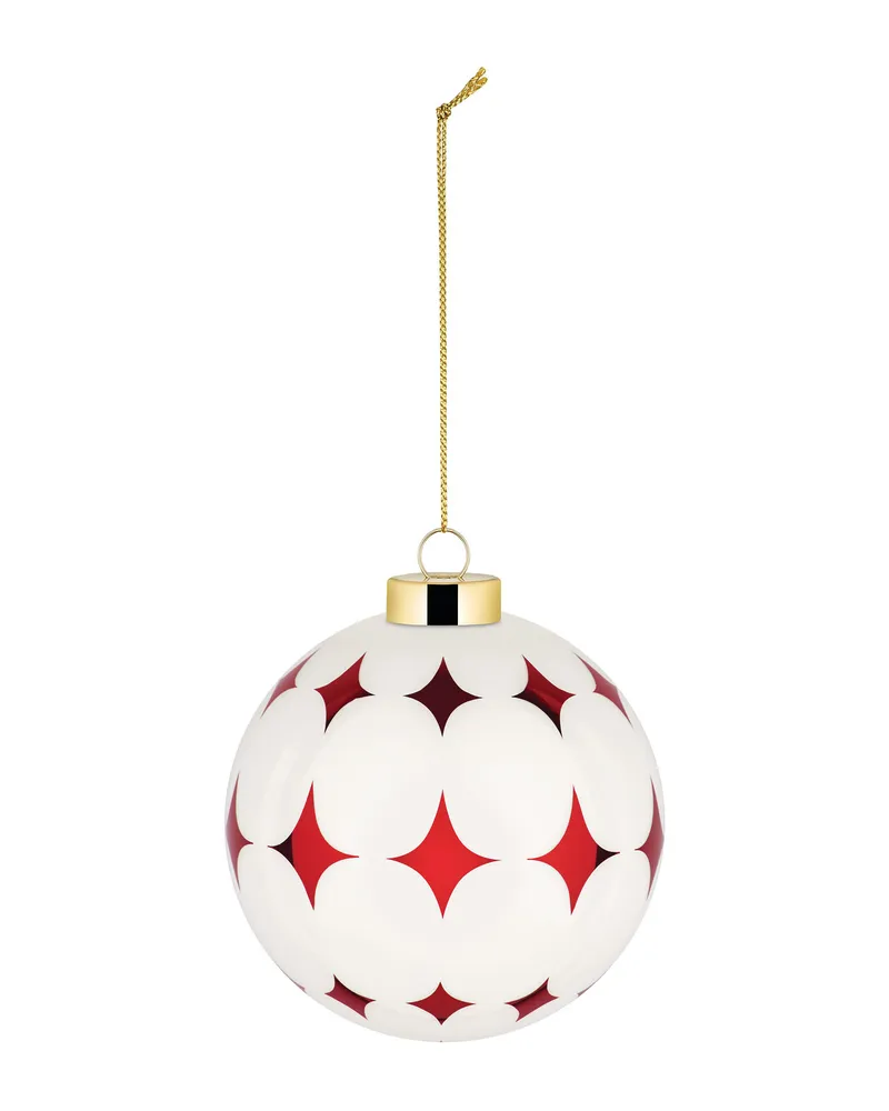 Alessi Weihnachtskugel Delight - Rot - geblasenes Glas - Designer Nika Zupanc 