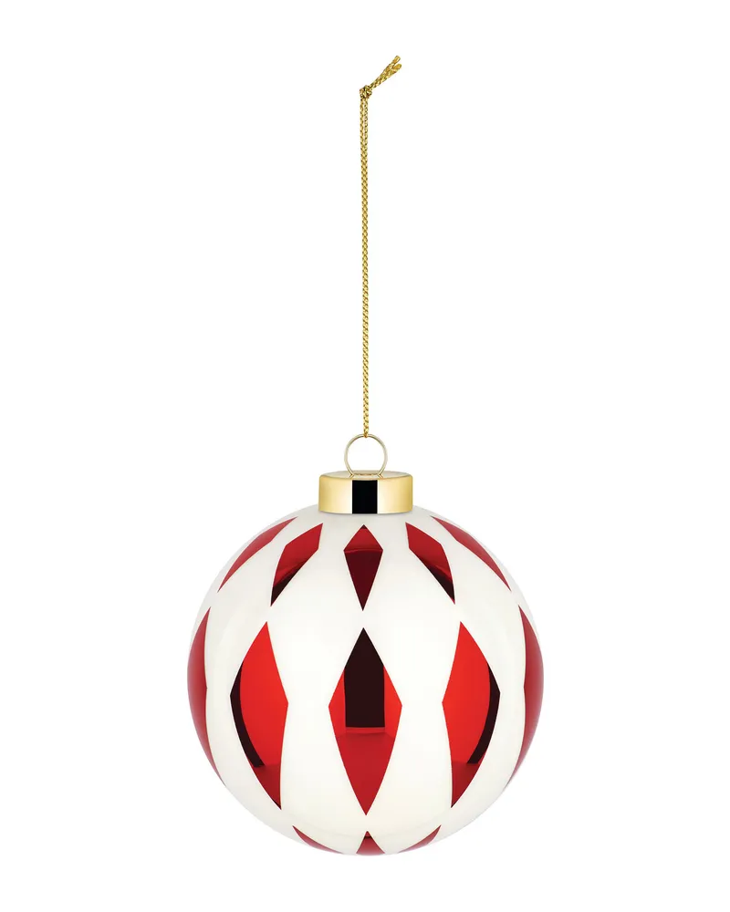 Alessi Weihnachtskugel Delight - Rot - geblasenes Glas - Designer Nika Zupanc 