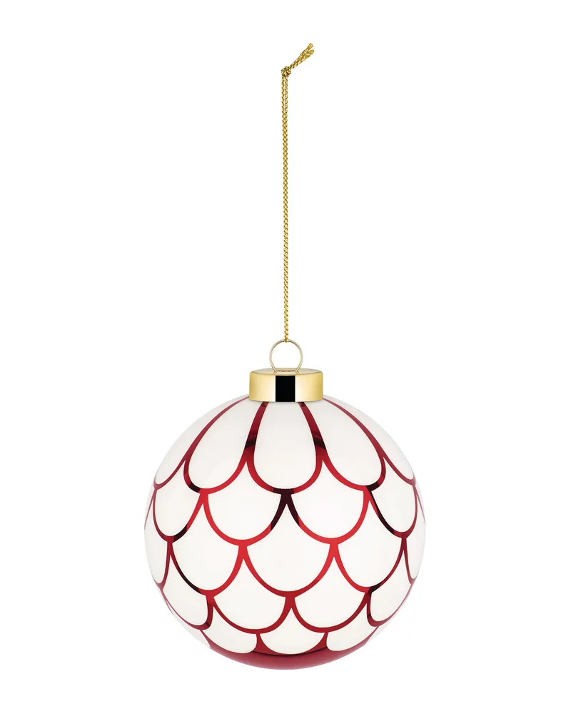 Alessi Weihnachtskugel Delight - Rot - geblasenes Glas - Designer Nika Zupanc 