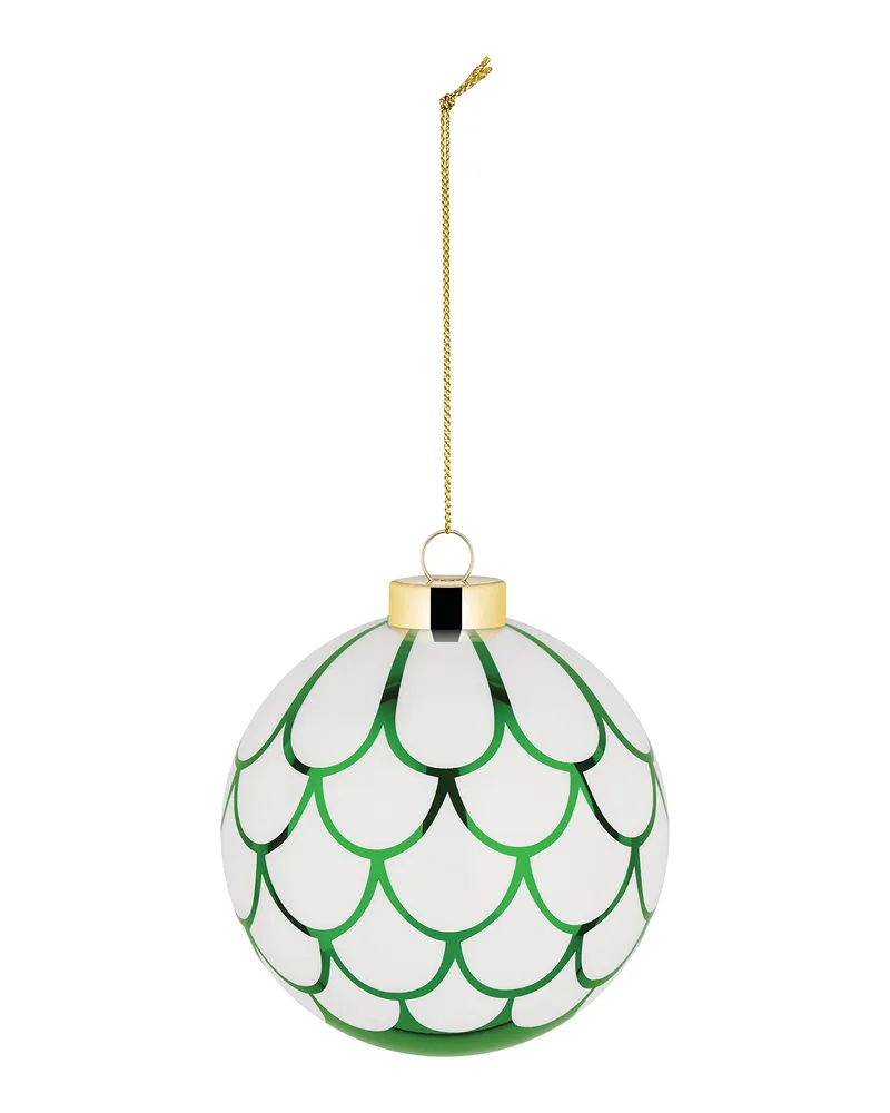 Alessi Weihnachtskugel Delight - Grün - mundgeblasenes Glas - Designer Nika Zupanc 