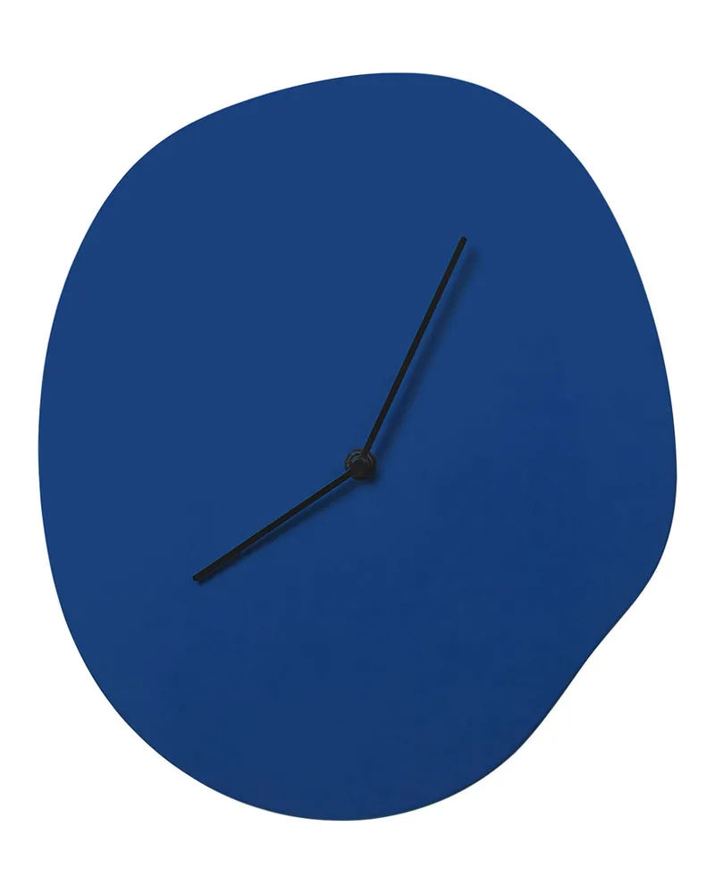 ferm LIVING Wanduhr Melt - Beige - Holzfaserplatte 