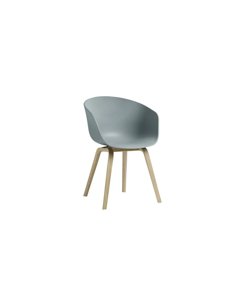 Hay Sessel About a chair - Blau - Recyceltes Polypropylen - Designer Hee Welling 
