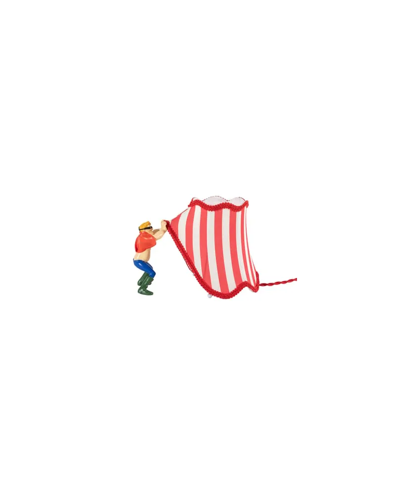 Seletti Tischleuchte Circus - Rot - Polyester-Gewebe - Designer Uto Balmoral 