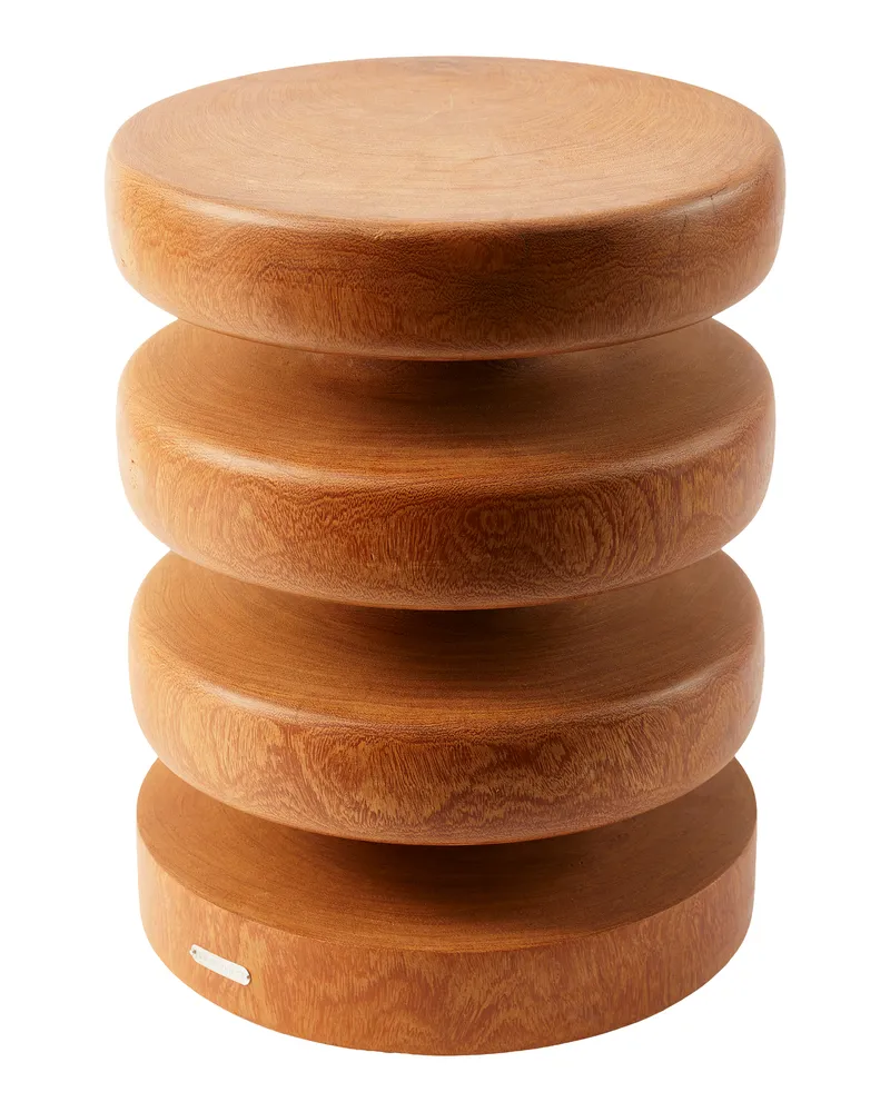 POLSPOTTEN Hocker Gouda - Holz natur - Dimbholz 