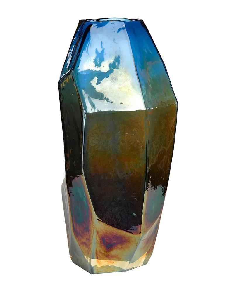 POLSPOTTEN Vase Luster - Gold - Rauchglas - Designer Pols Potten Studio 
