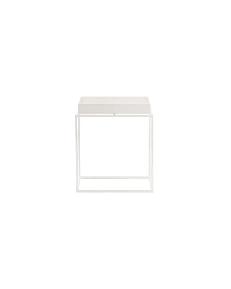 Hay Beistelltisch Tray - Weiß - lackierter Stahl - Designer Hay Studio 