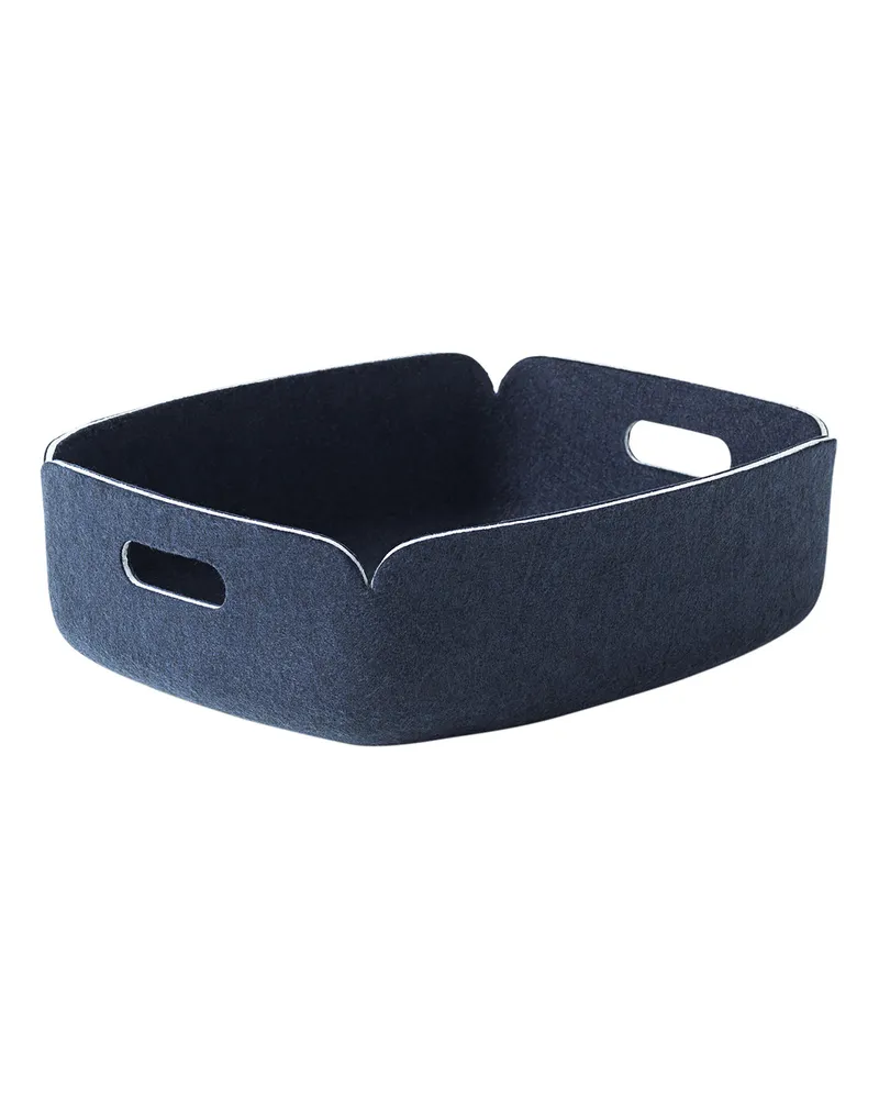 Muuto Korb Restore - Blau - Filz, recycelt - Designer Mika Tolvanen 
