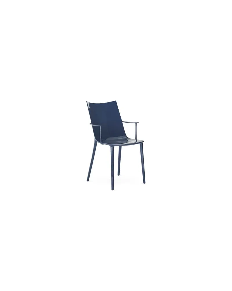 Kartell Stuhl H. H.H - Blau - Recyceltes thermoplast. Technopolymer - Designer Philippe Starck 