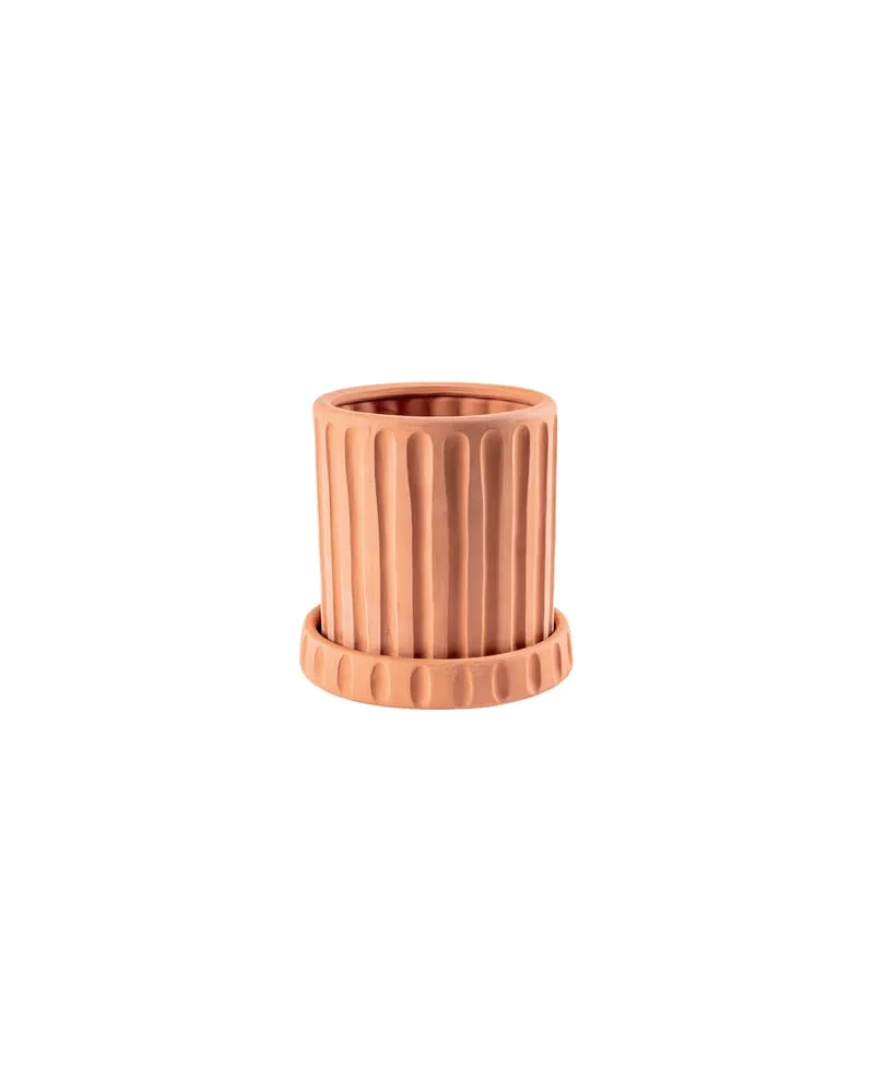 Seletti Blumentopf Magna Graecia - Orange - Terrakotta - Designer Antonio Aricò 