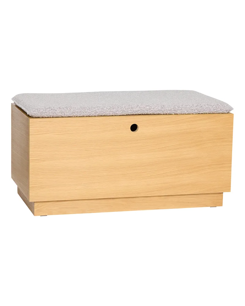 Hübsch Gepolsterte Bank Alcove - Holz natur - Schaumstoff 