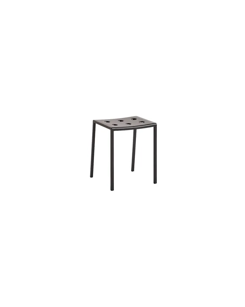 Hay Hocker Balcony - Grau - Pulverbeschichteter Stahl - Designer Ronan & Erwan Bouroullec 