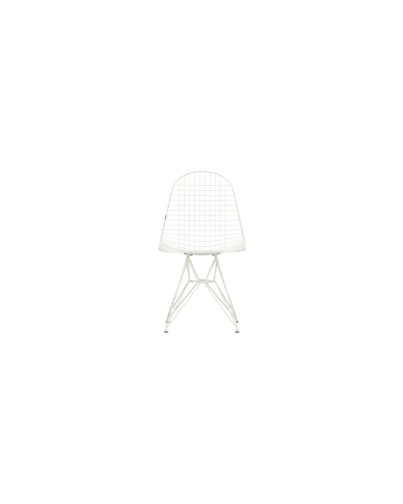 Vitra Stuhl Wire Chair - Weiß - Epoxid-lackierter Stahl - Designer Charles & Ray Eames 