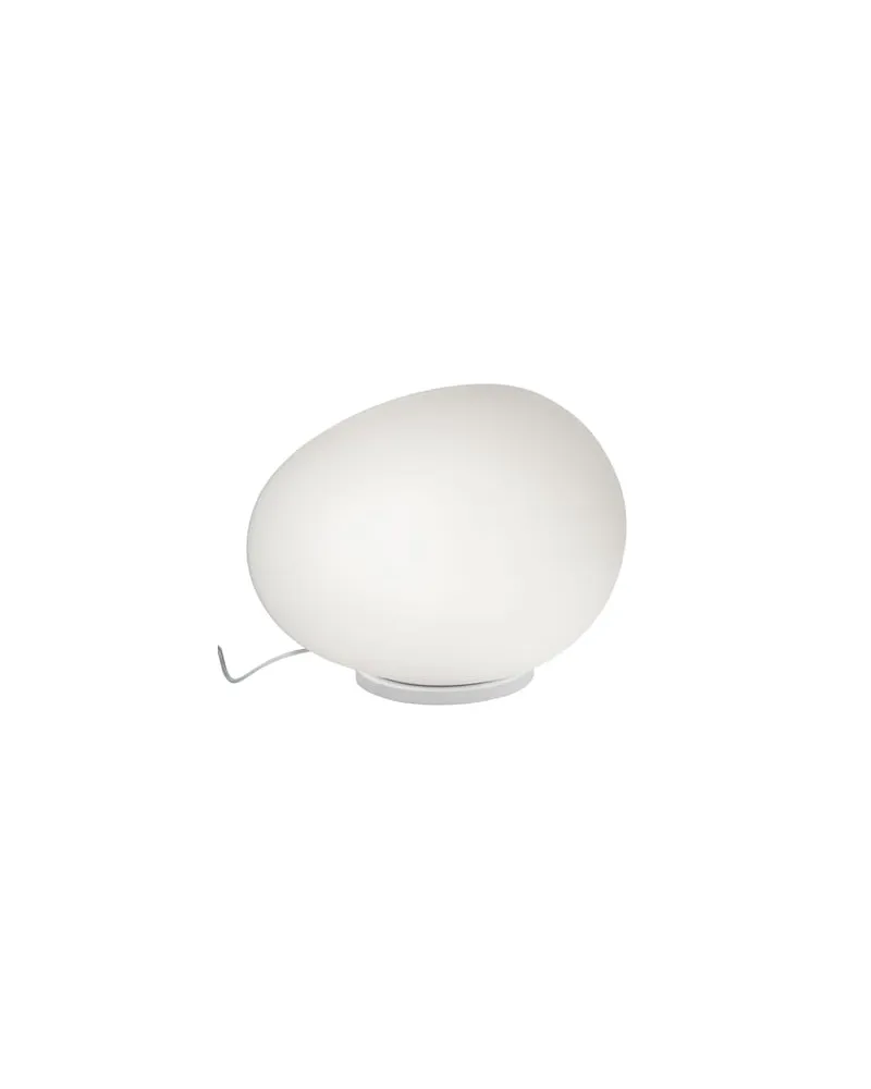 Foscarini Tischleuchte Gregg - Weiß - geblasenes Glas - Designer Ludovica & Roberto Palomba 