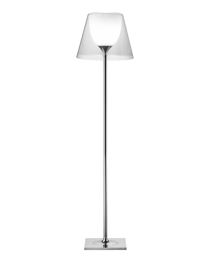 Flos Stehleuchte K Tribe - Transparent - poliertes Aluminium - Designer Philippe Starck 