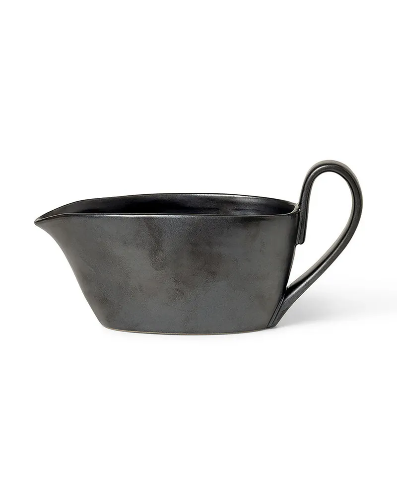 ferm LIVING Sauciere Flow - Gelb - emailliertes Porzellan 