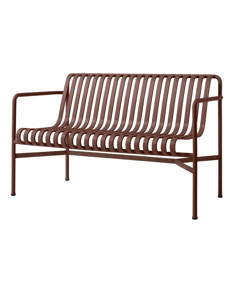 Hay Bank mit Rückenlehne Palissade - Rot - Stahl - Designer Ronan & Erwan Bouroullec 