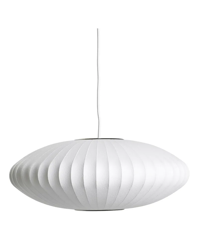 Hay Pendelleuchte Nelson - Weiß - Leinen Polymer - Designer George Nelson 